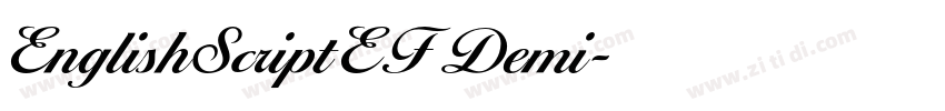 EnglishScriptEF Demi字体转换